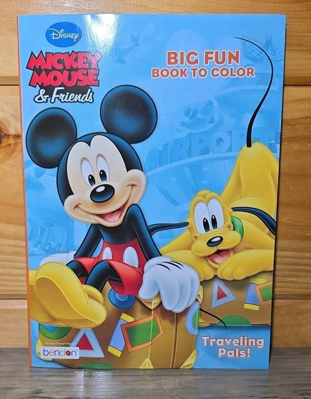 Disney's Mickey Mouse & Friends: Big Fun Book to Color “Traveling Pals!” -NEW!